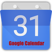 Google Calendar logo and link.